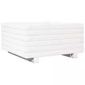 vidaXL vidaXL Vrtno cvetlično korito belo 50x50x26,5 cm trdna borovina, (21255623)