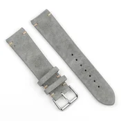 BStrap Suede Leather pašček za Garmin Venu 2S, gray