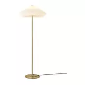 Halo Design 745050 - Stojeca lampa PARIS 1xE27/40W/230V mesing/bela/hrast