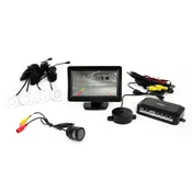 VERTEX 4-senzorski parking senzori s kamerom i LCD monitorom 02 strieborná
