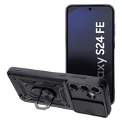 OVITEK SLIDE ARMOR CASE FOR SAMSUNG S24 FE BLACK