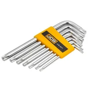 JCB TORX KLJUCEVI SET 7 KOMADA T10-T40 tip L Cr-V