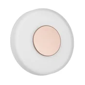 Trio Lighting LED stenska svetilka Celeste, rjava/bela, O 22 cm, steklo z možnostjo zatemnitve - Dnevna soba / jedilnica - Sodobni - bela, rjava