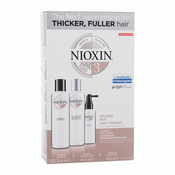 Nioxin System 3 šampon 150 ml + balzam 150 ml + nega las 50 ml za ženske za barvane lase;za tanke lase