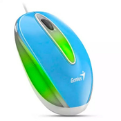 Genius DX-Mini / Miš, žicani, opticki, 1000DPI, 3 gumba, USB, RGB LED, plavi