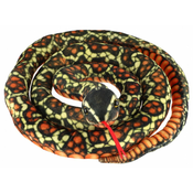 Teddies Plišana zmija, 200 cm, crna, narancasta i siva
