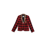 Lola Casademunt Blazer rumena/rdeča/temno rdeča/črna