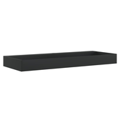 MAISON CHIC Umivalnik - Kopalna umivalnik - Lavabo 120x46x11 cm liti mineral/ liti marmor mat črna, (21684548)