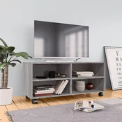 TV ormaric s kotacicima siva boja hrasta 90 x 35 x 35 cm drveni