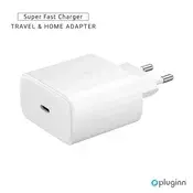 Kućni Punjač Pluginn AJ-45 KP45W PD Fast 45W za Samsung beli CE
