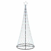 LED božicno drvce s stalakom Hladna bijela 250 cm Metal