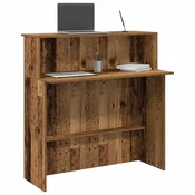 Sprejemna miza starinski les 100x50x103,5 cm inženirski les