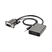 VGA to HDMI Konverter | Ulaz: VGA m + 3.5mm m| Izlaz: HDMI ž | GBC