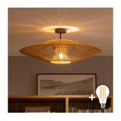Brilagi - LED plafonski luster CERIA BOHO 1xE27/60W/230V precnik 70 cm crna/braon