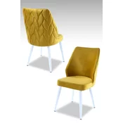 Hanah Home Set stolica Pufi, 48x90x43 cm, 2 komada, Žute