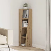 Kutni ormaric Umjetnicki hrast 27,5x27x102cm Konstruirano drvo