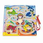 Viga Toys Lesena potapljaška steza Viga Magnetic Maze - 50123 -