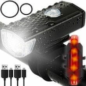 Trizand Komplet luči LED za kolo, IPX-6, AKU 2 kosa Trizand 18670