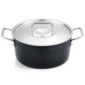 Visoki lonac ADAMANT 24 cm, crni, aluminij, Fissler