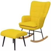 Homestar Gugalnik s taburejem 64x89x90 cm bež