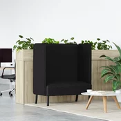 vidaXL vidaXL kotna sedežna garnitura črna 109x56x121 cm tkanina, (22094498)