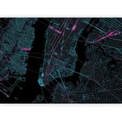 artgeist Fototapeta Blue Manhattan, 250x175cm