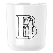 Plastični lonček MOOMIN ABC 200 ml, črka B, bela, RIG-TIG
