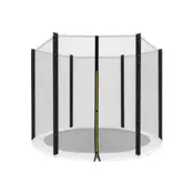 INLEA Zaščitna mreža za trampolin PREMIUM Jump, za skupni premer 180 cm, za 6 stebrov – črna