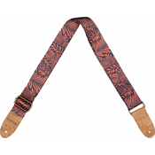 Cascha CGS-VC7 Vegan Cork Tekstilni kitarski pas Rose Jungle
