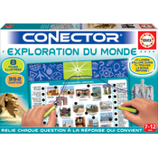 Društvena igra Conector Exploration Du Monde Educa na francuskom jeziku 352 pitanja od 7 godina