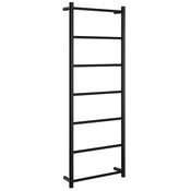 SCHICK stensko držalo za brisače, okroglo, črno mat - Črna - 500x1344x122 mm - Sapho - 24 - Iz nerjavečega jekla - Držalo za brisače: večročno - Krožni - 500 - 1344 - 122 - 14