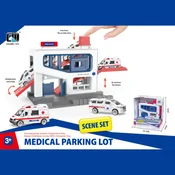 HK Mini vozilo hitne pomoci sa garažom