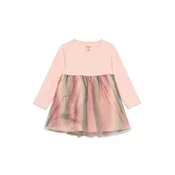 NAME IT Obleka NBFLOUISA zelena/rosé/staro roza