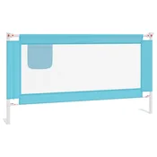 Vidaxl Posteljno varovalo za malčke modro 160x25 cm blago