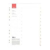 Optima - Pregradni karton 1-12 A4 Optima, natur