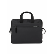 Torba za prenosnik Calvin Klein Rubberized Slim Conv Laptop Bag K50K510796 Črna