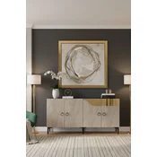 HANAH HOME Konzola Gama 150 White Travertine Gold
