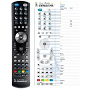 General PHILIPS CD620, CD624, CD720, CD740, CD834, CD614 - združljiv daljinski upravljalnik znamke General