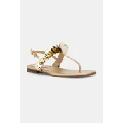MICHAEL Michael Kors sandali z nizko peto ženski usnjeni Loretta Thong Sandal