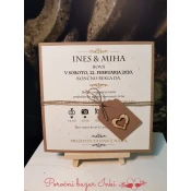 Poročna vabila VINTAGE PORVIN 100