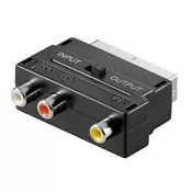 ZED electronic Prelaz sa scarta na 3 x činč, sa prekidačem - Adapter Scart to 3 RCA