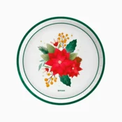 Oh Yeah! Božični papirnati krožniki – Božična vrtnica, 23 cm – 6 kosov