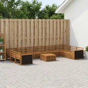 Setovi sofa 11 pcs Cvrsto drvo akacije