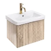Kopalniška omarica z umivalnikom Rea DB85-50-3 Orio Light 50cm