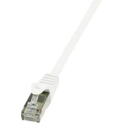 LogiLink RJ45 mrežni kabel CAT 6 F/UTP[1x RJ45 utikač - 1x RJ45 utikač] 5 m bijeli zaštićeni LogiL
