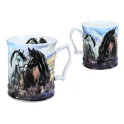 Carmani, porcelanasta skodelica 450 ml - Horses Coll., konji