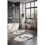 Lessentiel Maison Set Podloga za kupatilo CT-5393, Sivi