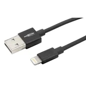 ANSMANN Ansmann Apple iPad/iPhone/iPod polnilni kabel [1x moški konektor USB 2.0 tipa A - 1x moški konektor Apple dock lightning] 1.20 m črna, (20432856)