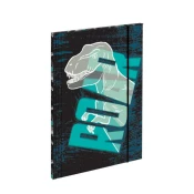 Scool Fascikla Dino Roar, A4, Hologram efekat, Crna