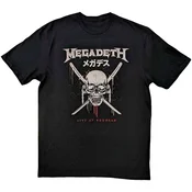 Megadeth Majica Crossed Swords Unisex Black 2XL